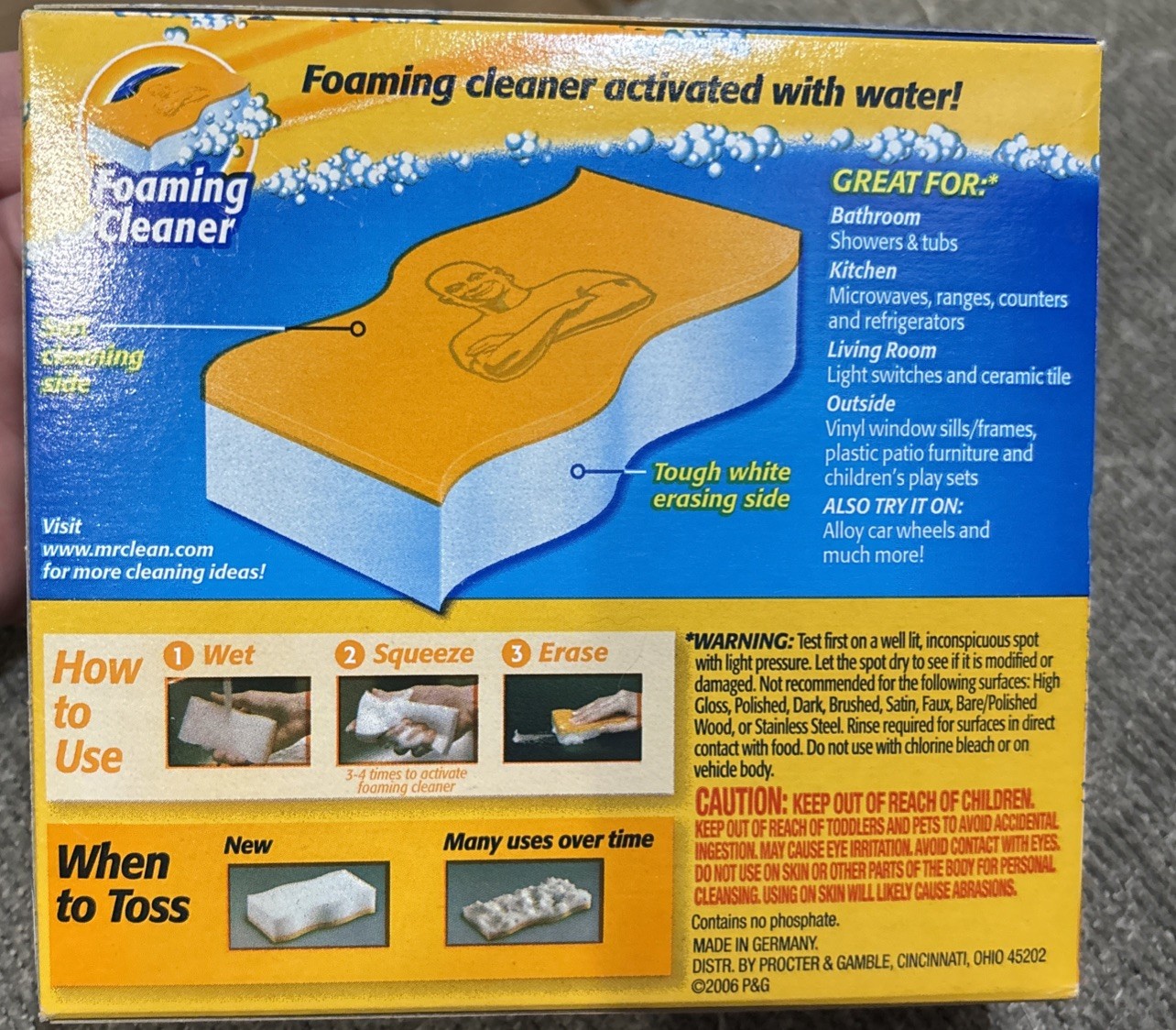 Mr. Clean Magic Eraser – Foaming Cleaner – 2 Pack –