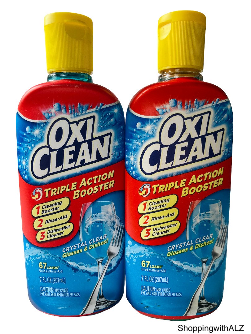 NEW LOT 2 Oxi Clean Triple Action Booster Dishwasher Cleaner 67 Loads