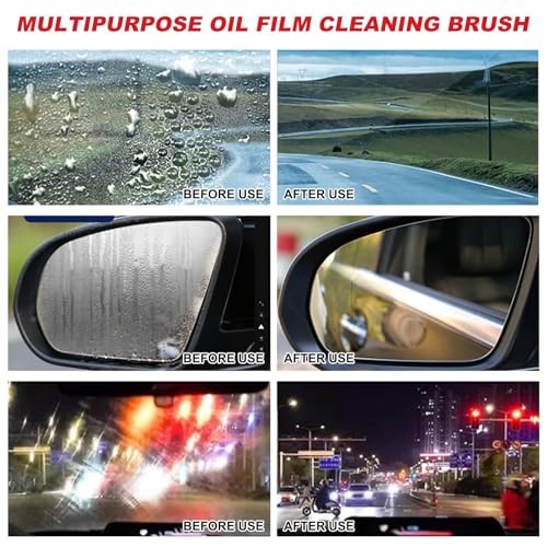 Yicengy Automotive Oil Film Cleaning Brush for Car Windows Car Glass Oil Film