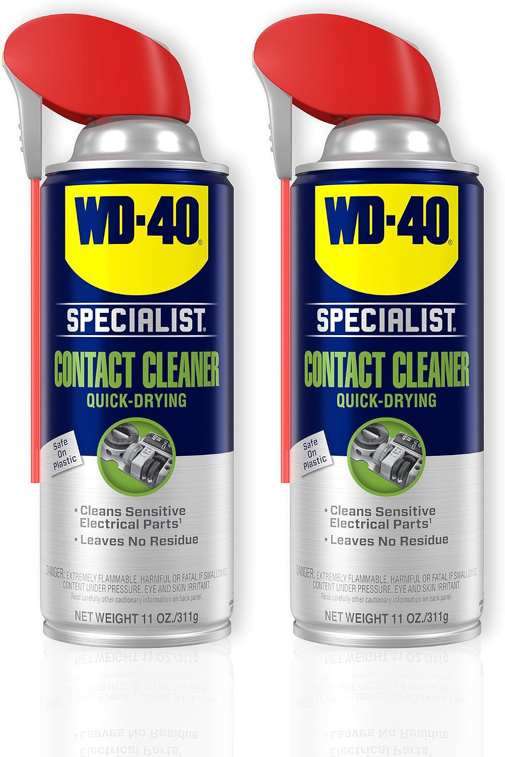 Contact Cleaner Spray with Smart Straw, TWIN PACK, 11 OZ