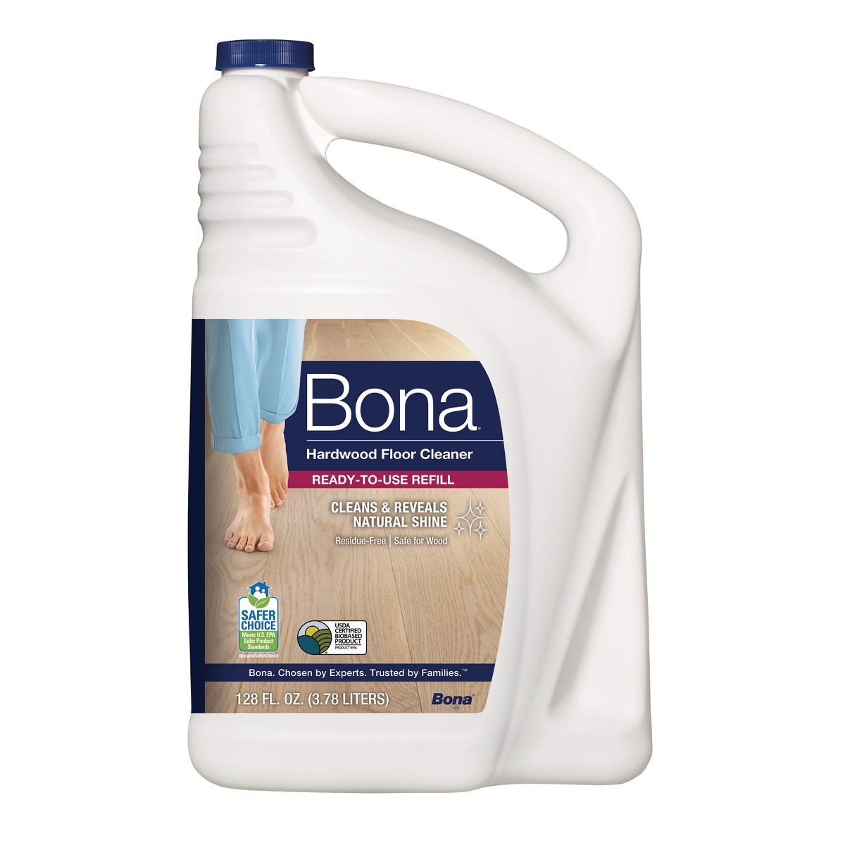 Bona Cleaning Products Wood Cleaner Spray + Mop Multi Purpose Cleaner 128 fl oz