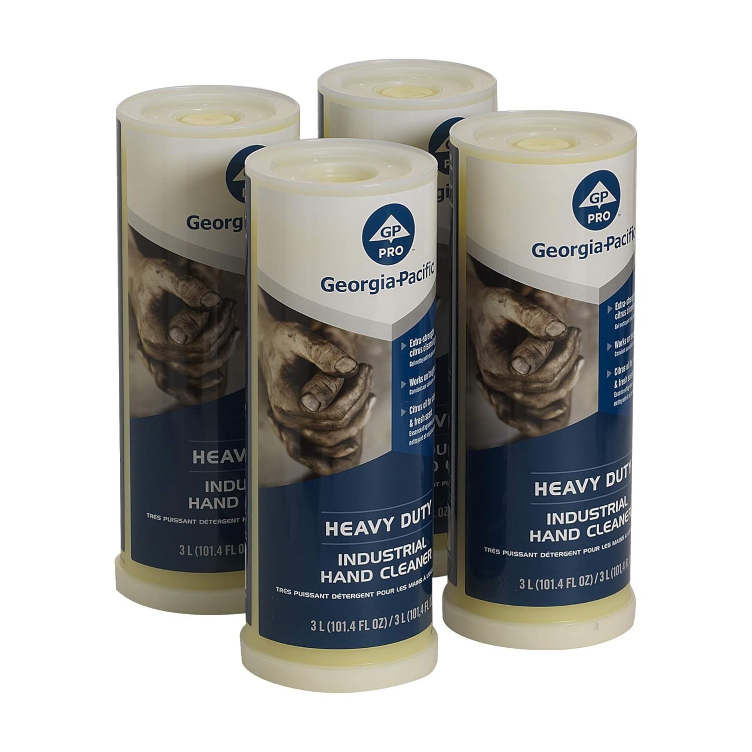4 Pack x 3 L(101.4 FL OZ ) Heavy Duty Industrial Grit Hand Cleaner