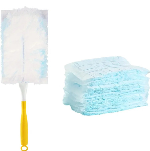 10 Pieces Duster Refills Disposable Duster Refills Compatible for Swiffer, Blue