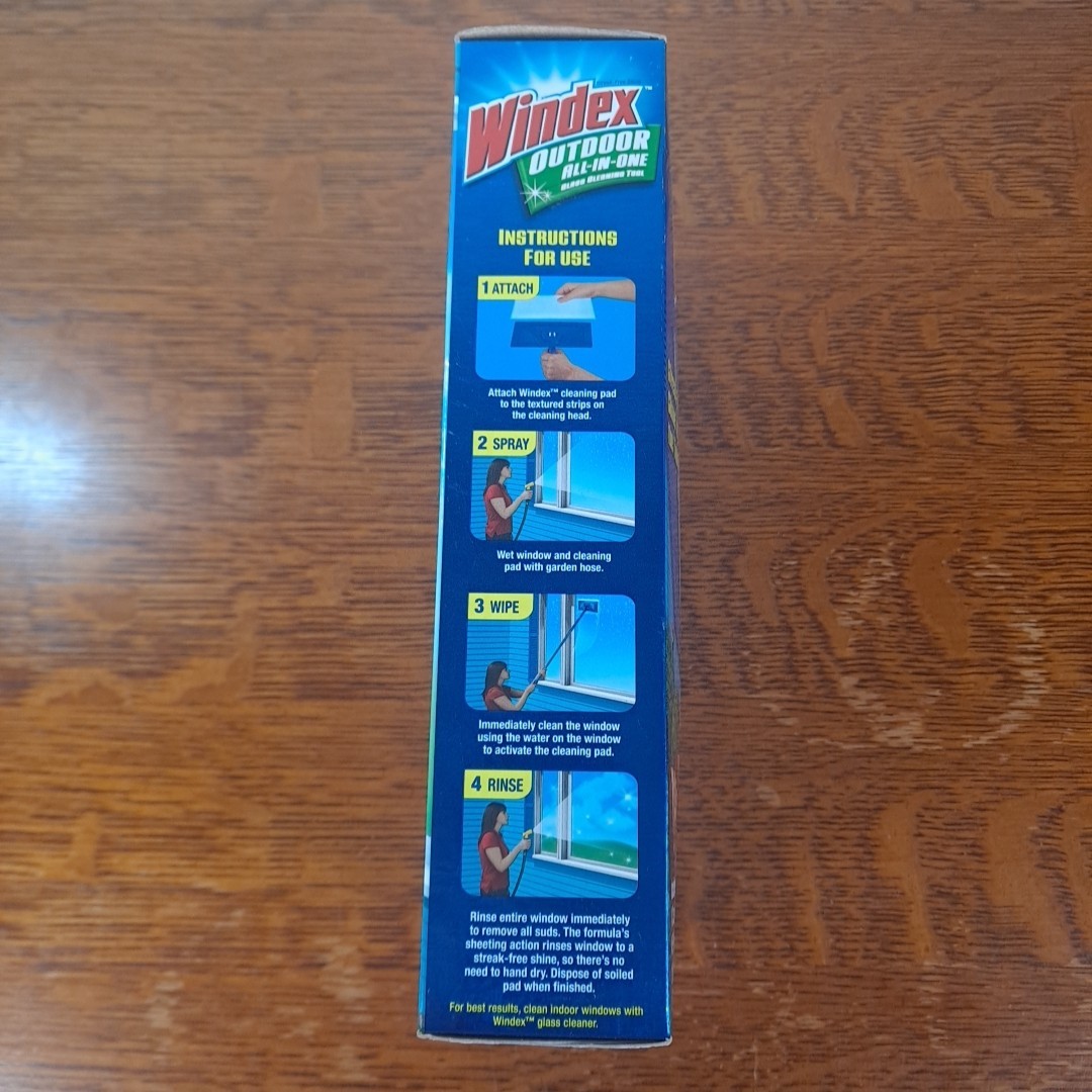 Windex Outdoor All-In-One Glass & Window Cleaning Tool Starter Kit NEW & SEALED