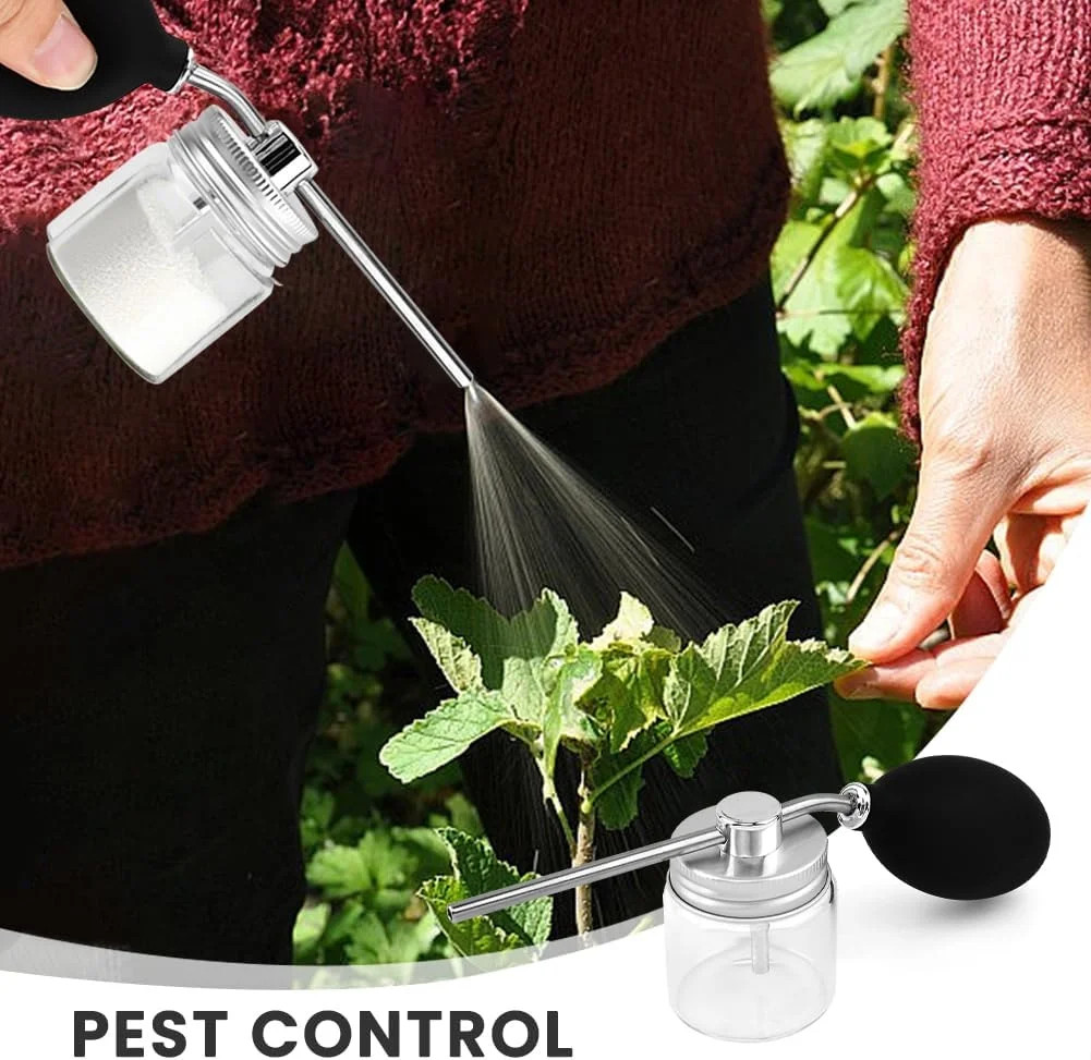 Diatomaceous Earth Powder Duster, Bulb Duster Garden Duster Applicator, Puffer D
