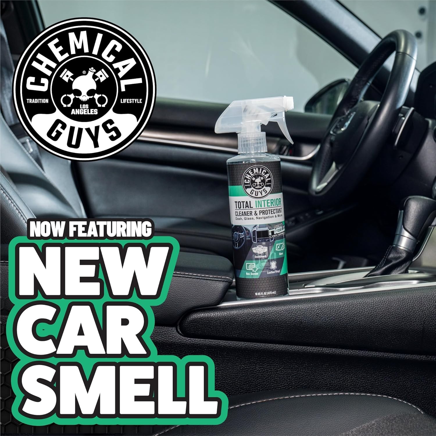 Multi-Surface Interior Cleaner & Protectant with New Car Scent, 16 oz