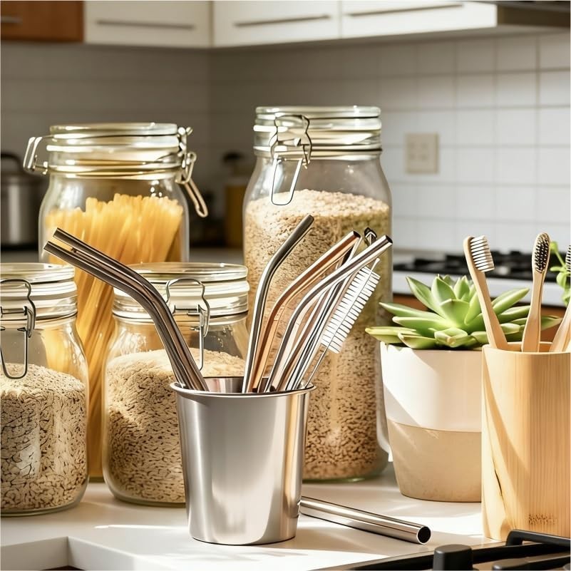 Flexible Nylon Straw Cleaner Brushes – Rust-Resistant, 10 Pack for All Uses