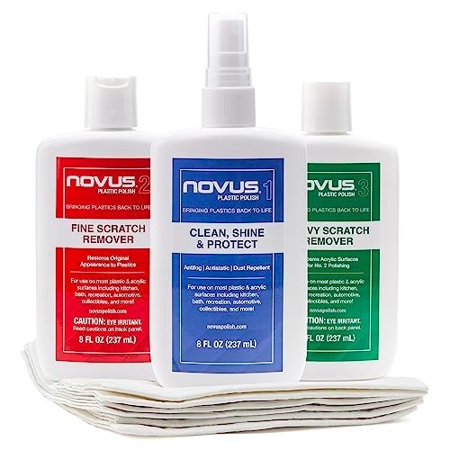 PK1-8 | Plastic Clean & Shine #1, Fine Scratch Remover #2, Heavy Scratch Remover