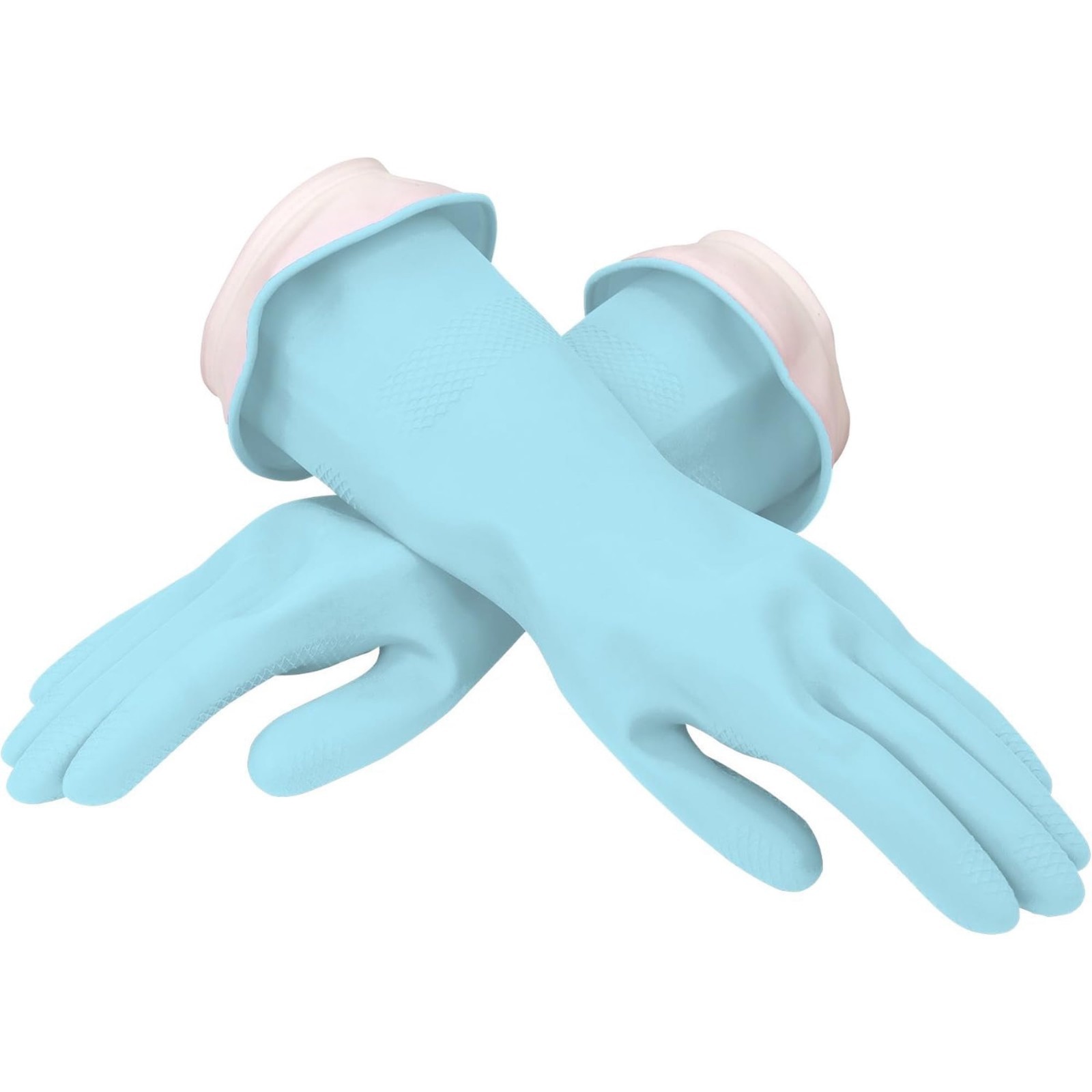 Casabella Aqua Premium Waterblock Gloves Blue Double Cuff Grip Small