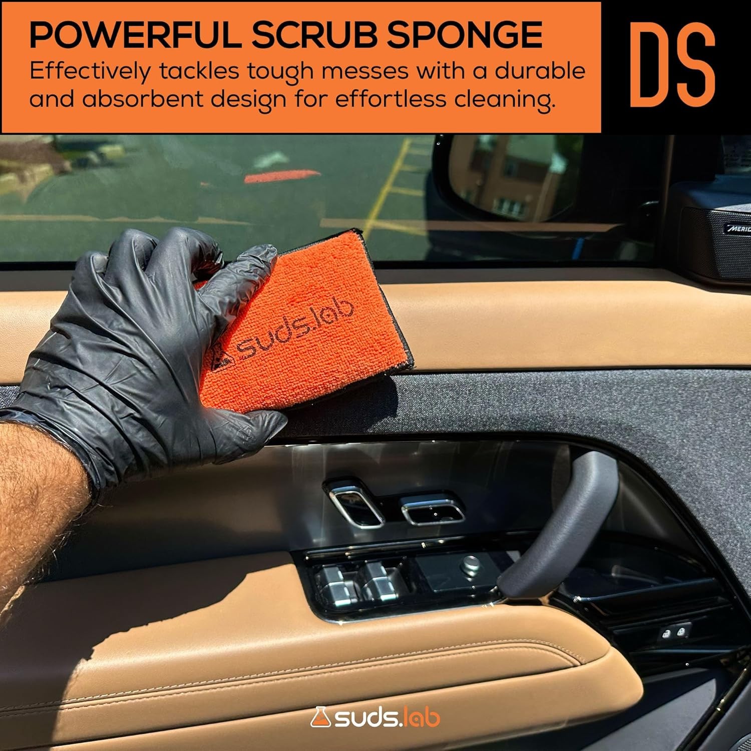 Suds Lab DS Microfiber Detailing Scrub Pad – Car Interior Cleaning &