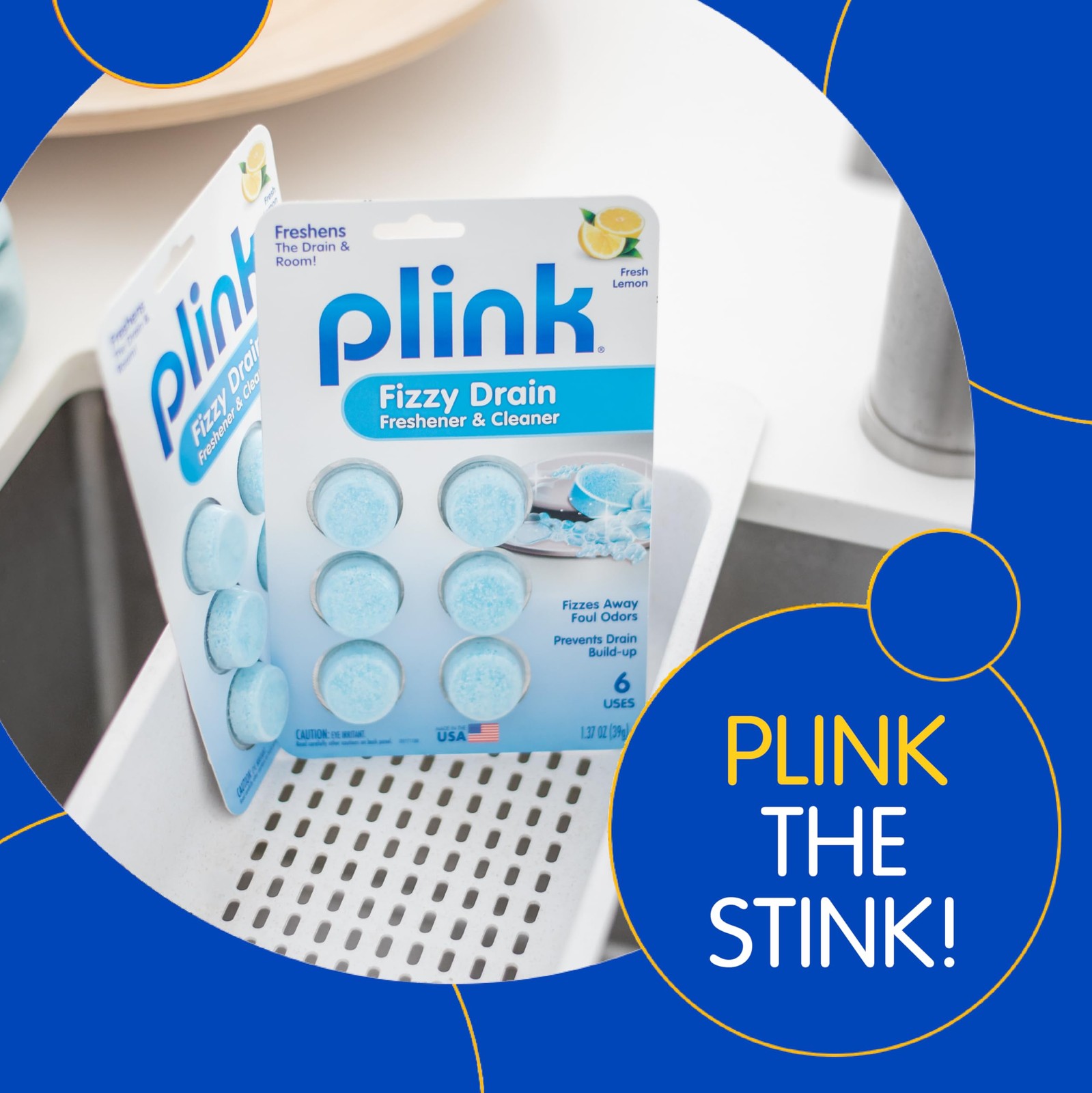 Fizzy Drain Freshener and Cleaner, Prevents Clog Buildup and Removes Sink Odo…