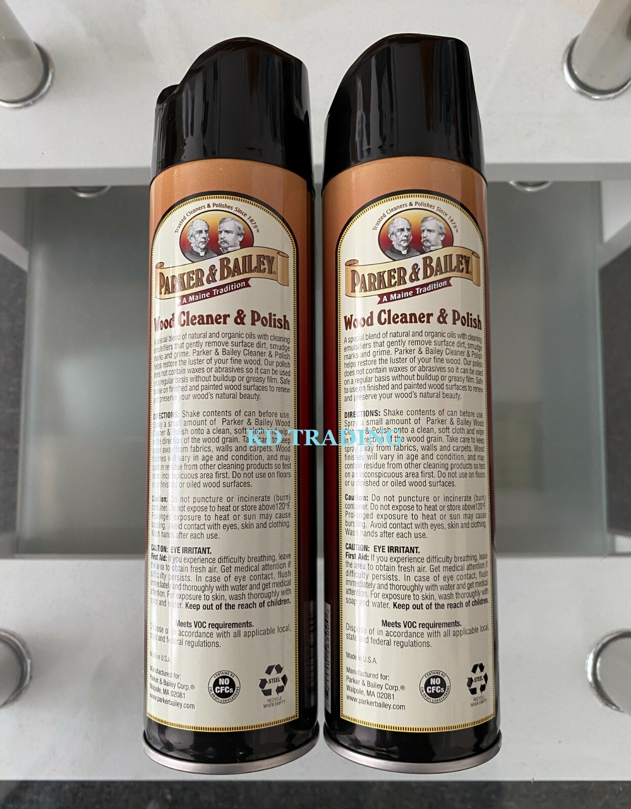 (2-Pack) PARKER & BAILEY Natural Organic Oil WOOD CLEANER & POLISH Renew Restore