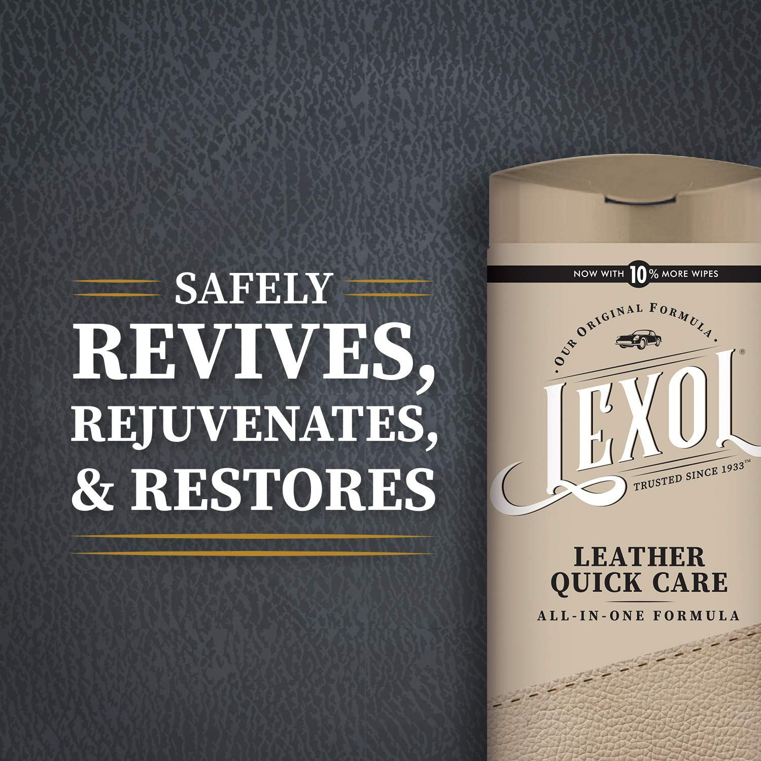 Lexol All Leather Quick Care Wipes 28 Count Cleaner Conditioner UV Protectant