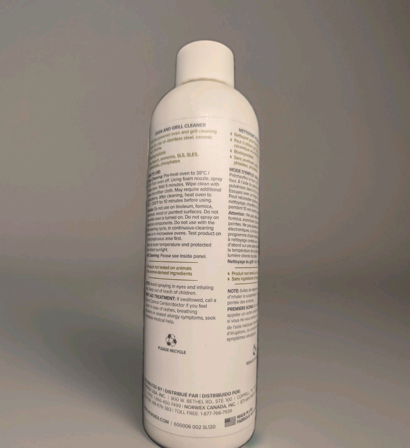 Sealed NORWEX Oven and Grill Cleaner 355ml / 12 oz