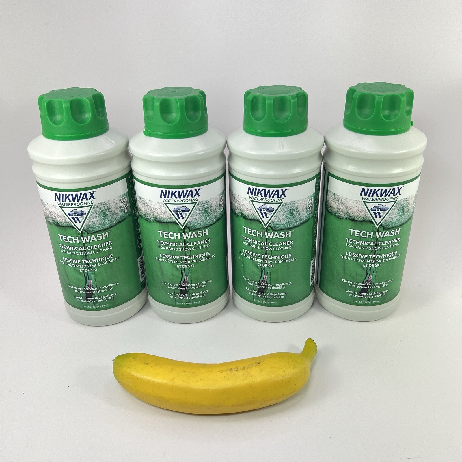 34oz 1L Nikwax Tech Wash Technical Cleaner for Rain & Snow Clothing Lot Of 4