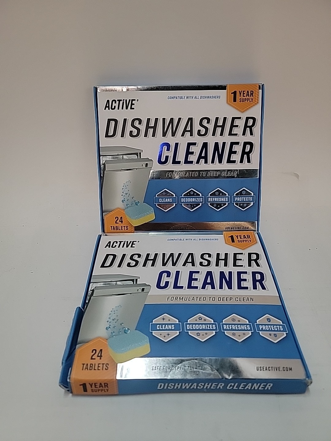 2x Dishwasher Cleaner And Deodorizer Tablets 24 Tablets Deep Cleaning