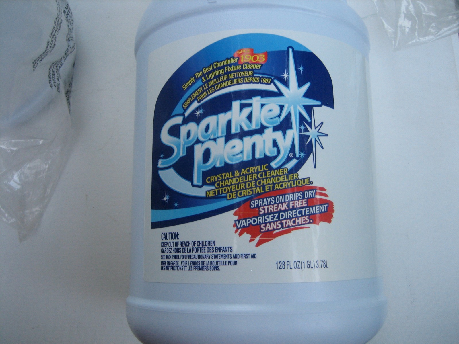 Lot of 2 Sparkle Plenty Chandelier Cleaner – 1 gallon – 128 oz Each “BRAND NEW”