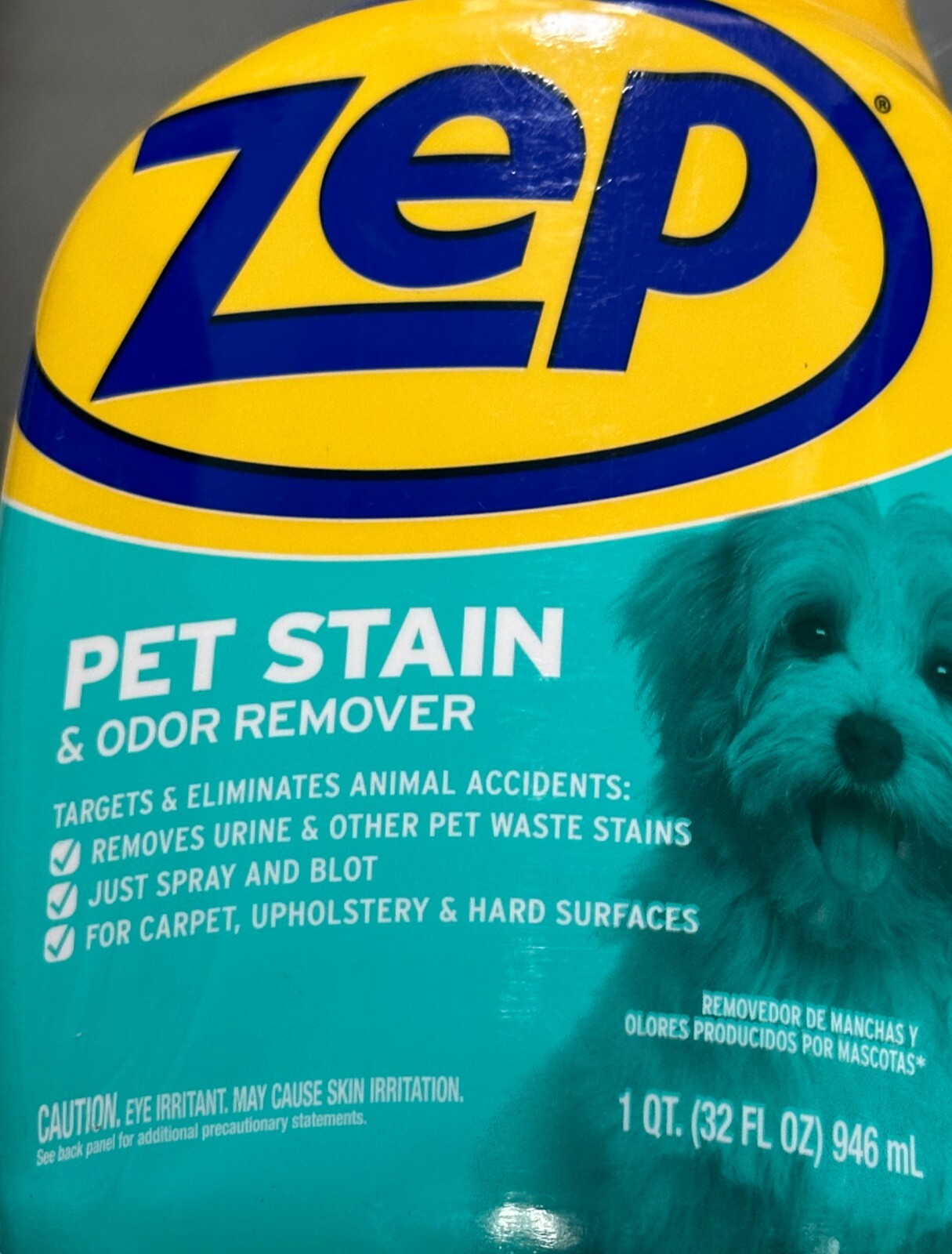 Zep PRO STRENGTH Carpet Upholstery OXY PET Urine STAIN ODOR REMOVER Spray 946ml