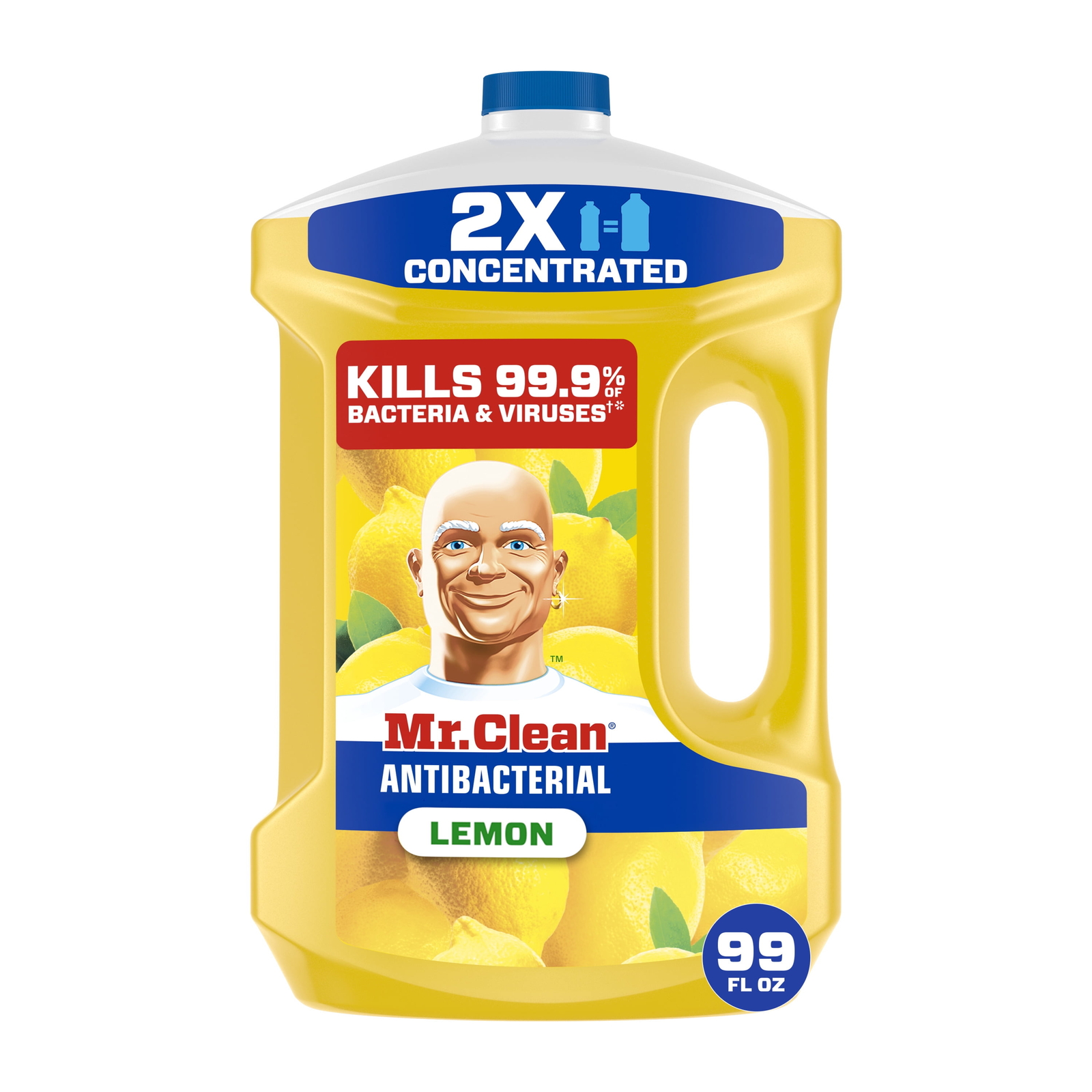 2X Concentrated Floor Cleaner, All Purpose Cleaner, Mop Soap, Lemon, 99 fl oz
