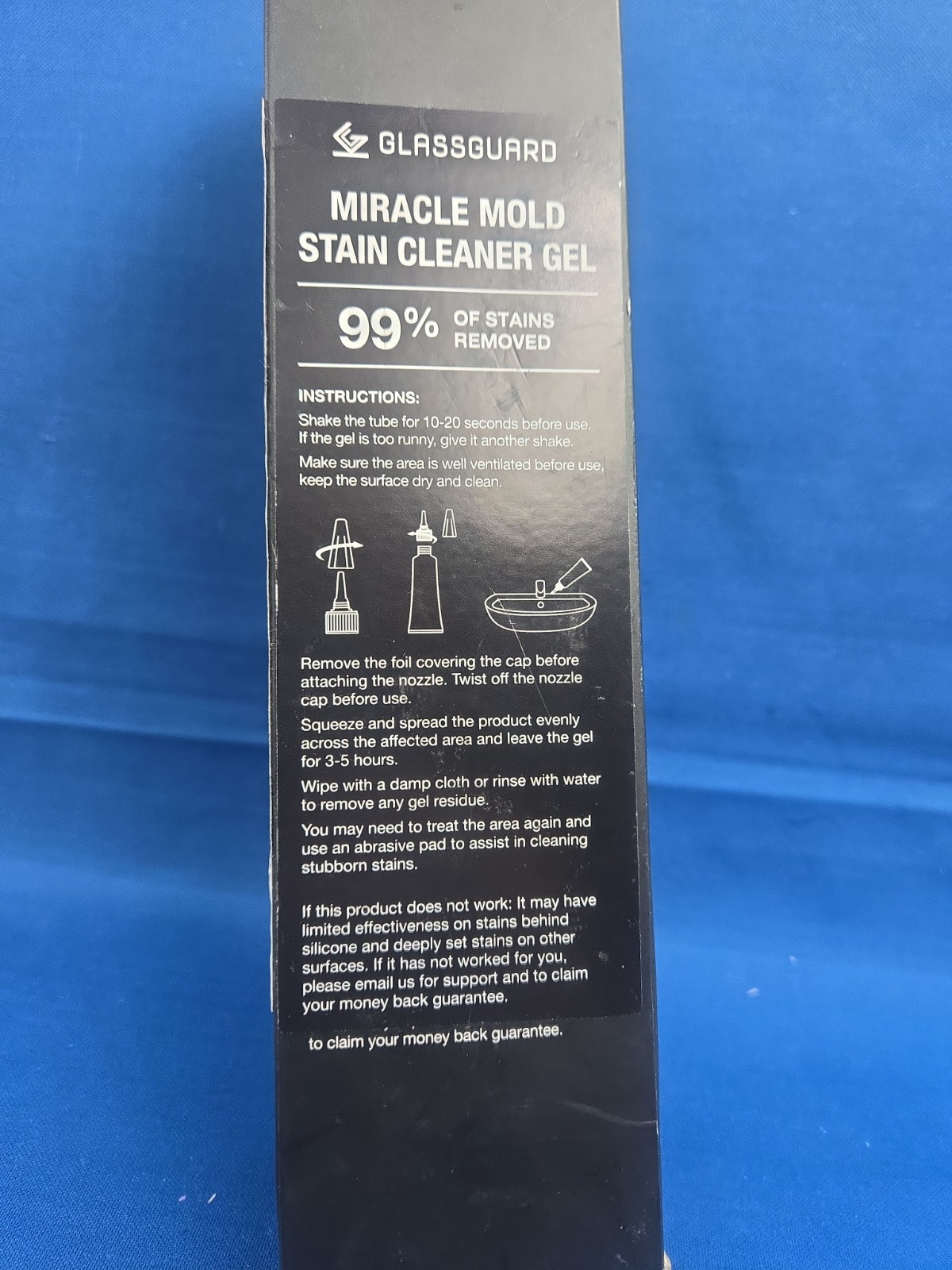 Glassguard Miracle Mold Stain Cleaner Gel for Hard Stains 10 oz #1