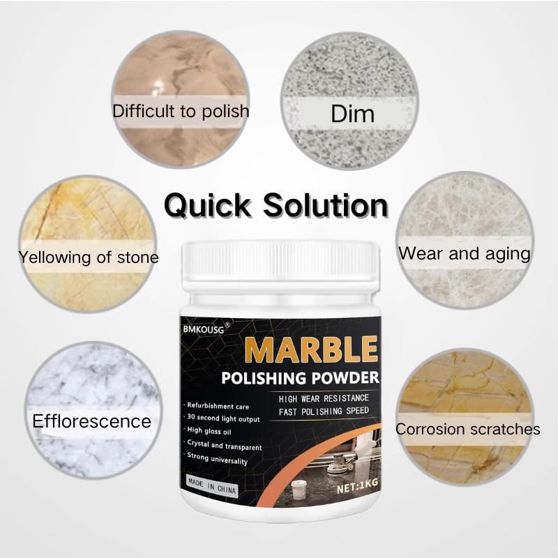 2.2LB Marble Polishing Powder Granite Polish Marble Cleaner Nature Stone Seal…