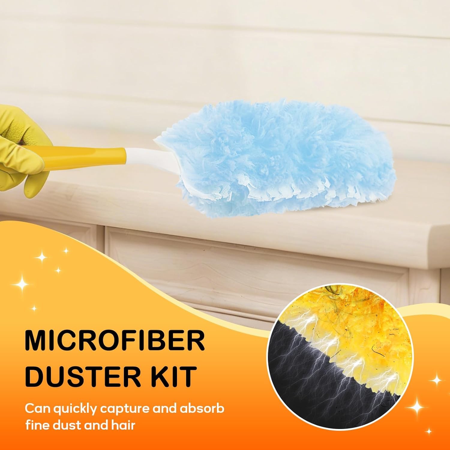 25 Count Duster Refills Compatible W/ Swiffer Dusters Cleaning Disposable Duster