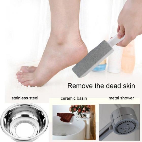2 Pack Toilet Cleaner Stone with Handle, Easy Scrub for Tough Stains
