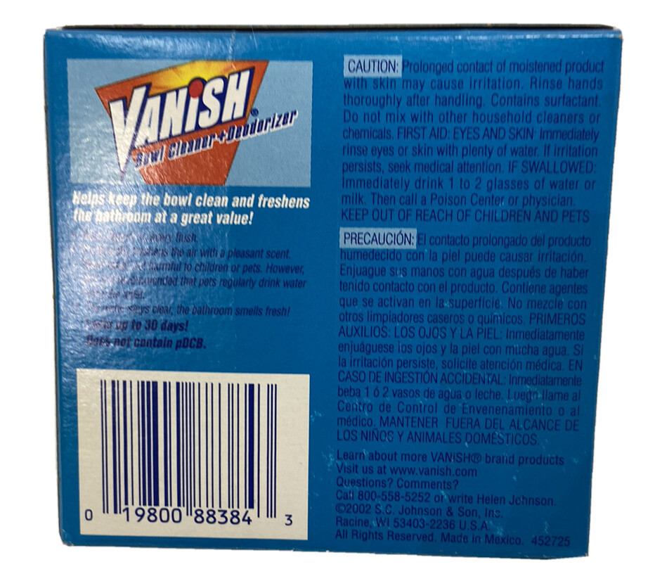 Vanish Hanging Bowl Cleaner & Deodorizer Refreshing Rain