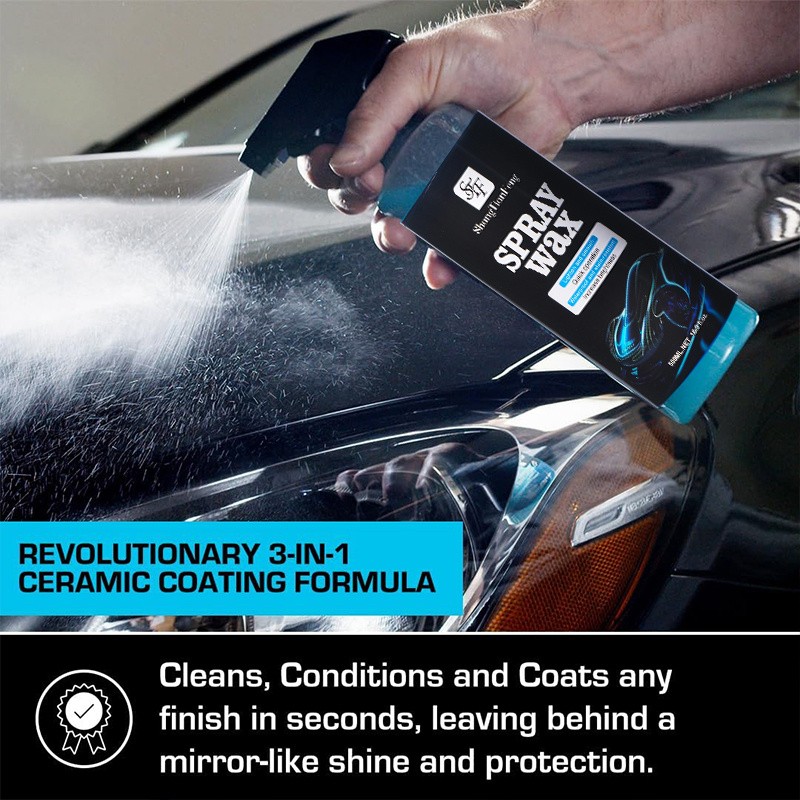 17.6oz Car Coating Spray with Cloth – Quick Detailer for Smart & GM Vehicles