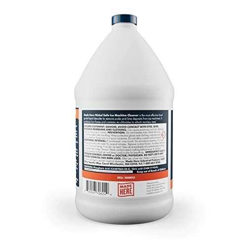 Nickel-Safe Ice Machine Cleaner – Effective Descaler for Home & Commercial Use,
