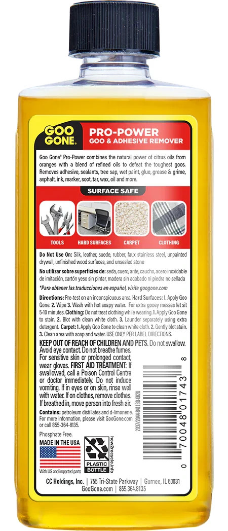 Goo Gone 8 oz. Pro Power Adhesive Remover