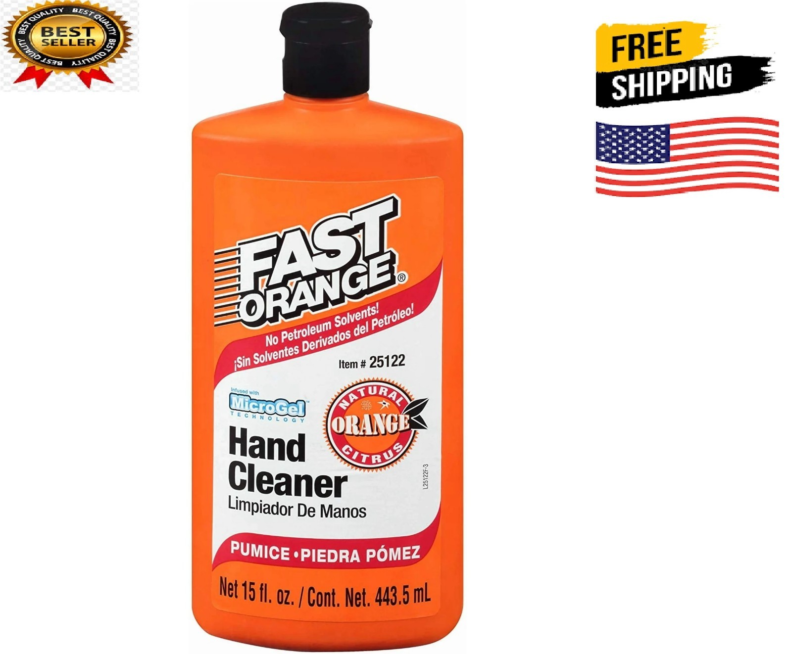 Fast Orange, Micro Gel Pumice Hand Cleaner, Orange Scented, 15 oz Permatex – 251