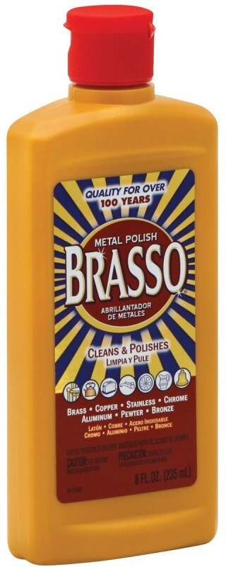 NEW BRASSO 2660089334 8OZ BOTTLE LIQUID METAL POLISH CLEANER BRASS COPPER CHROME