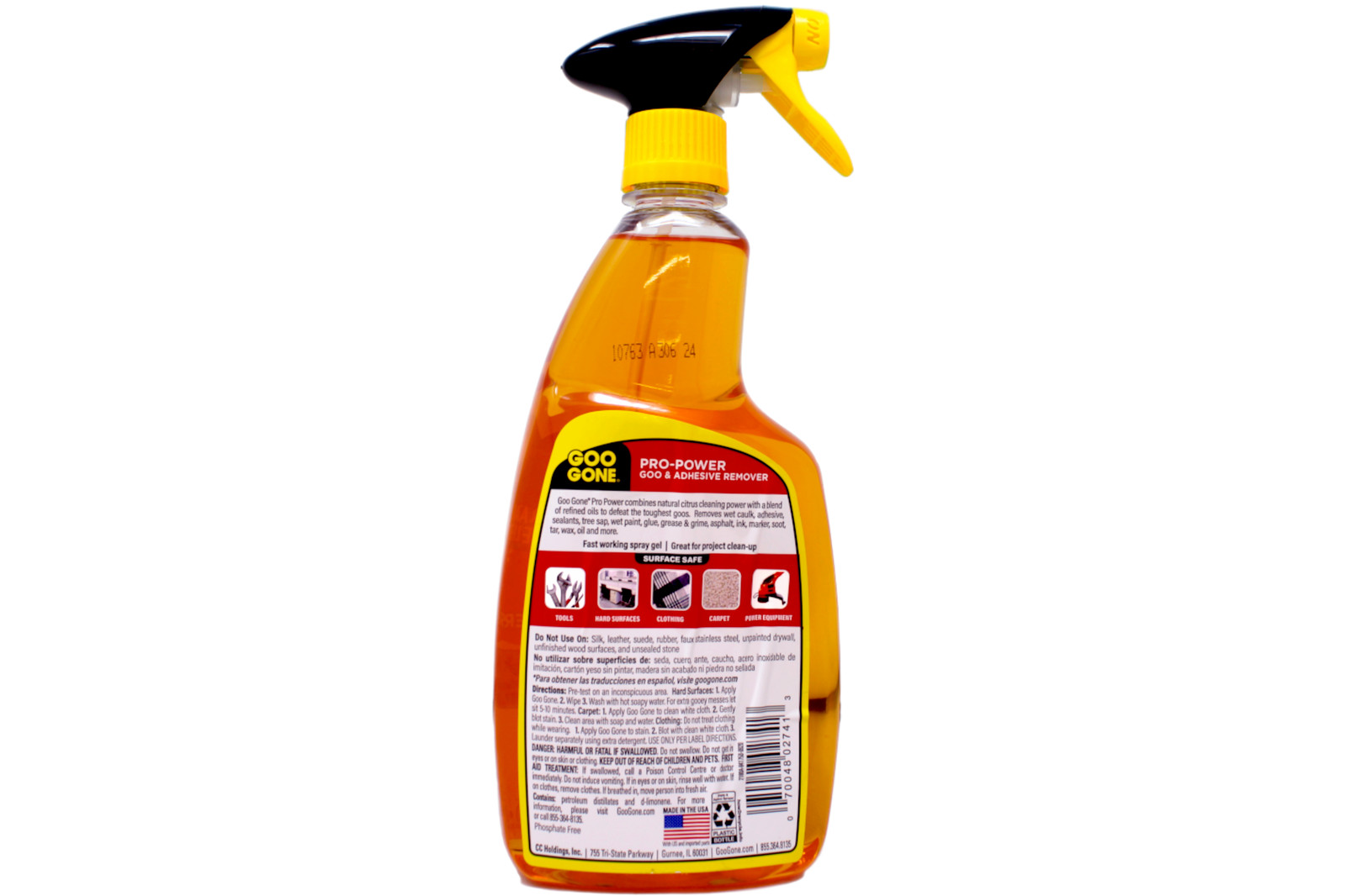 Goo Gone Pro-Power Heavy Duty Adhesive Remover Spray Citrus Scent, 24 oz 6 Pack