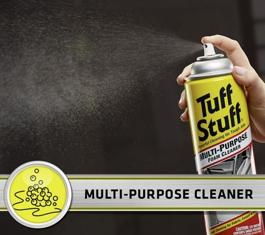 Tuff Stuff 13147WB Multi-Purpose Auto Interior & Carpet Foam Cleaner, 22 oz