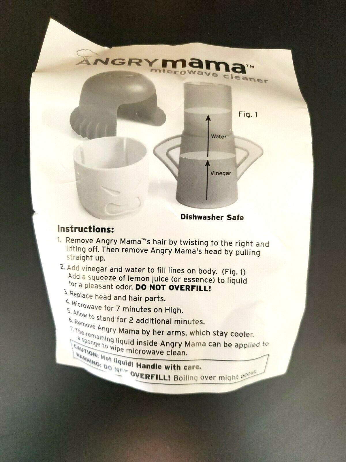 Angry Mama Microwave Cleaner Doll Dishwasher Safe (New)