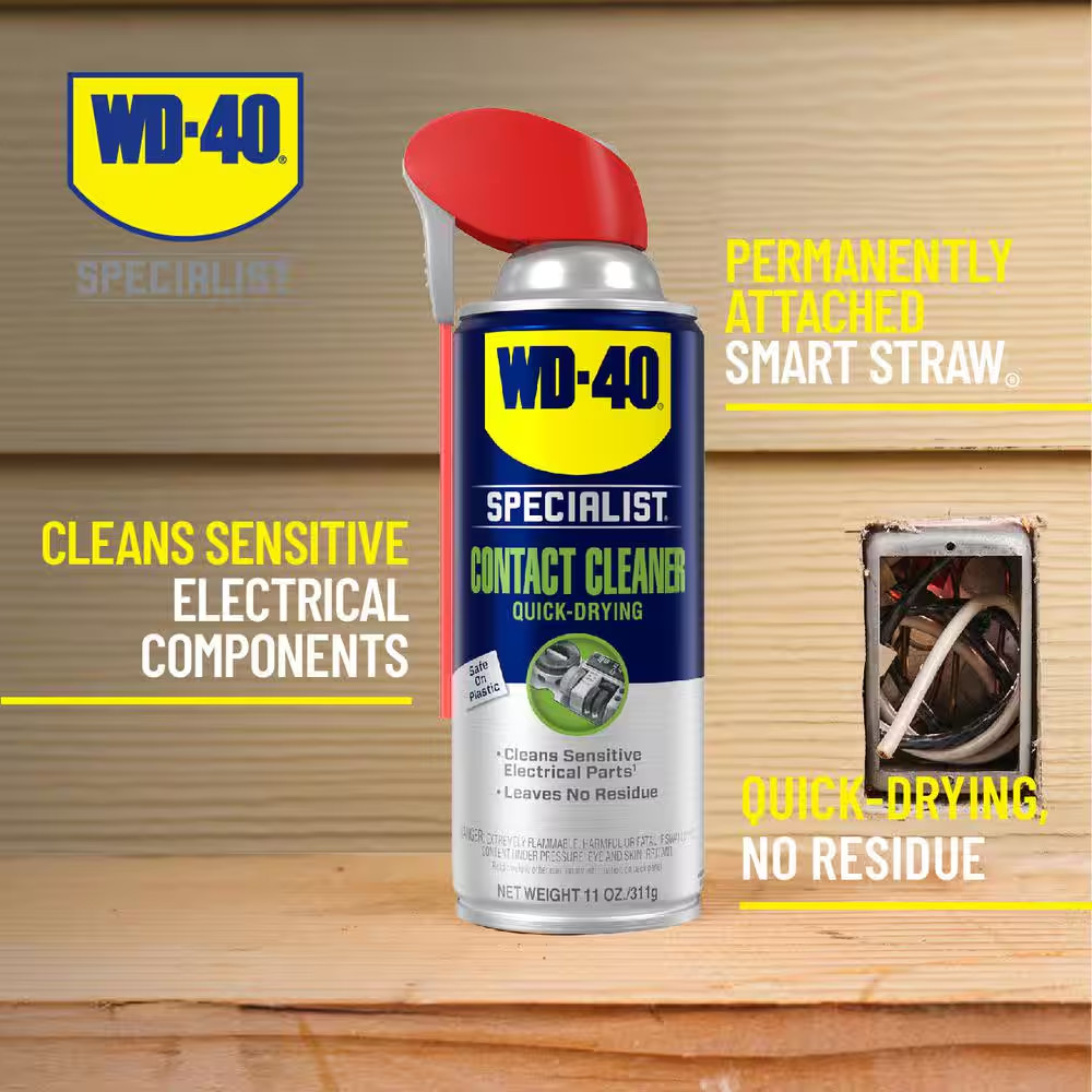 NEW 11 oz Contact Cleaner Quick-Drying Electric Equipment Cleaner w/ Smart Straw