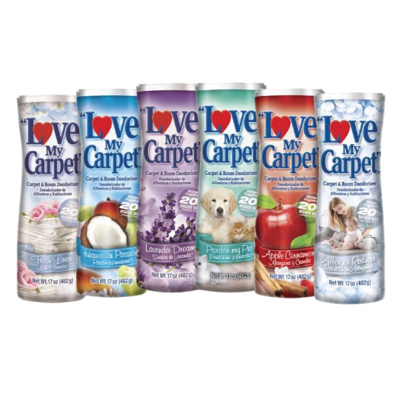 3x Love My Carpet Fresh Carpet Spray Odor Eliminator Room Fragrance Home 13.5oz