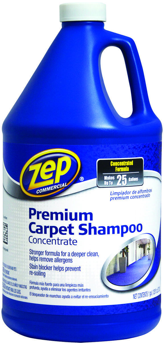 ZEP ZUPXC128 Carpet Cleaner, 128 oz Bottle, Liquid, Clear