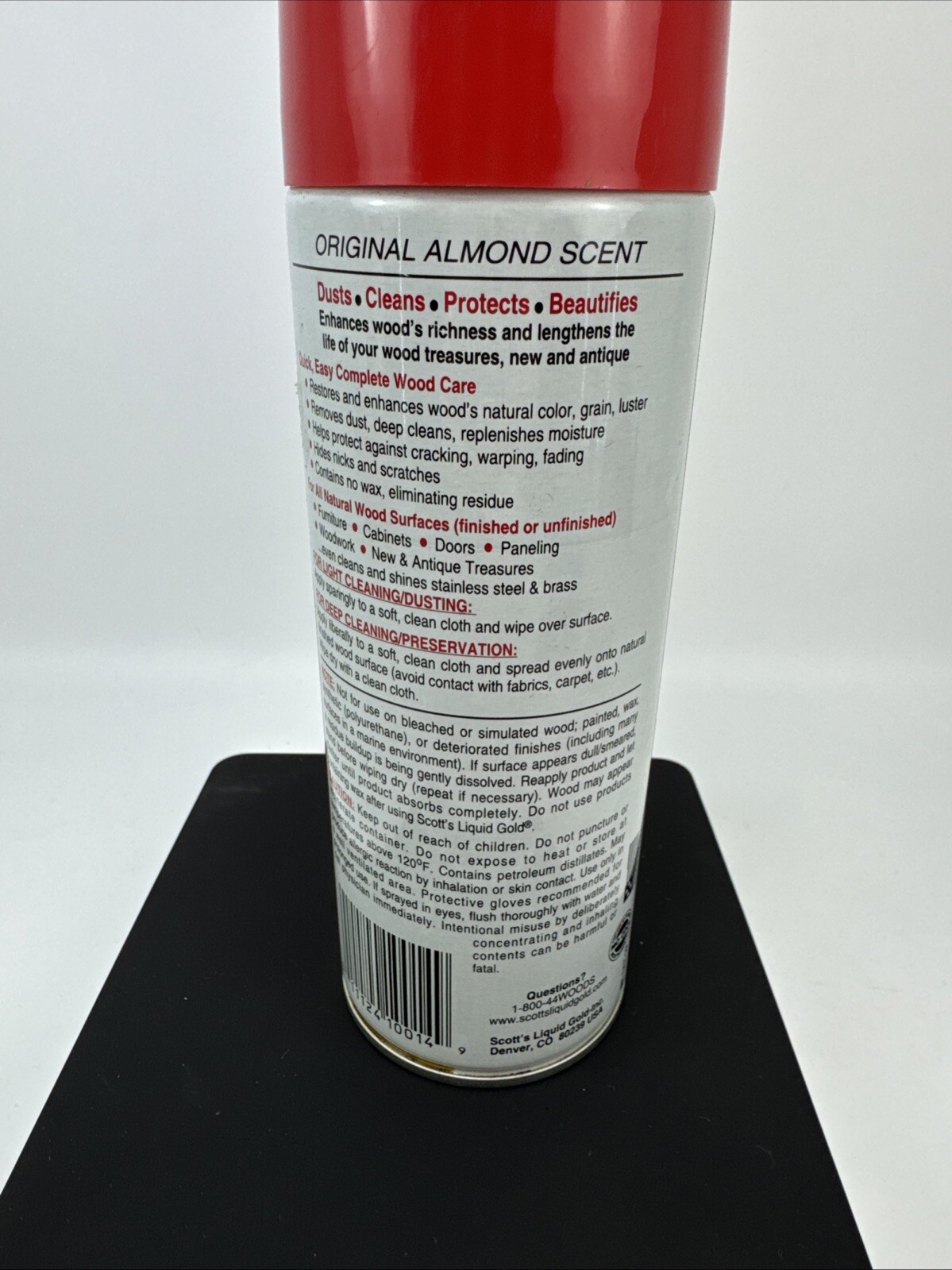 Scott’s Liquid Gold Wood Cleaner and Preservative Almond Scent 12 Oz