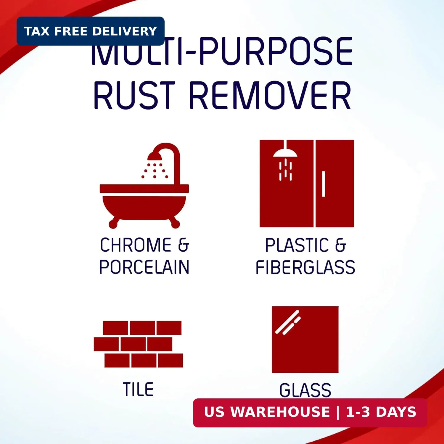 Iron OUT Rust Stain Remover Spray Gel, Remove Rust Stains in Bathrooms, Kitchens