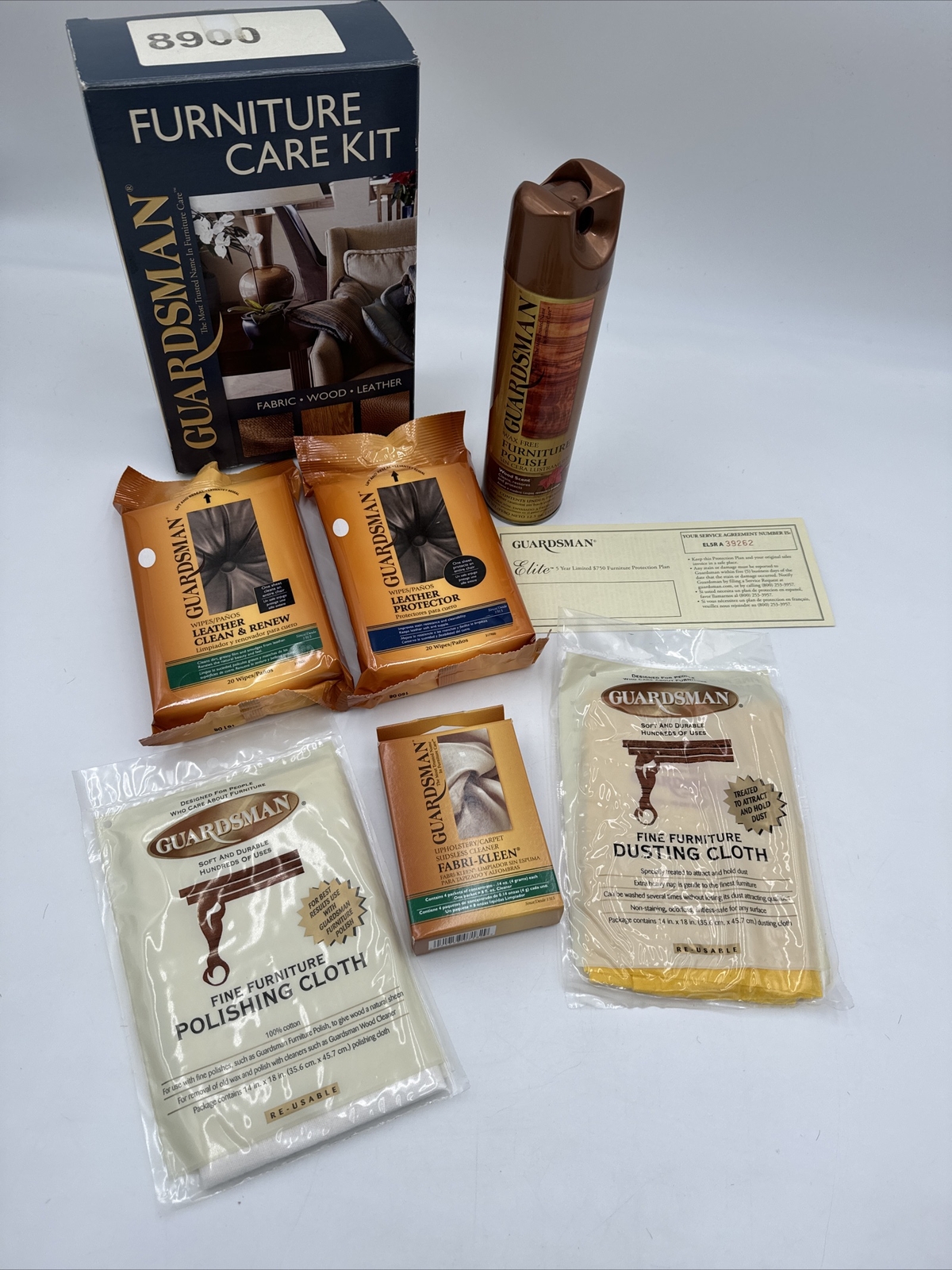 Guardsman Furniture Care Kit -Fabric, Wood, Leather- NEW/OB