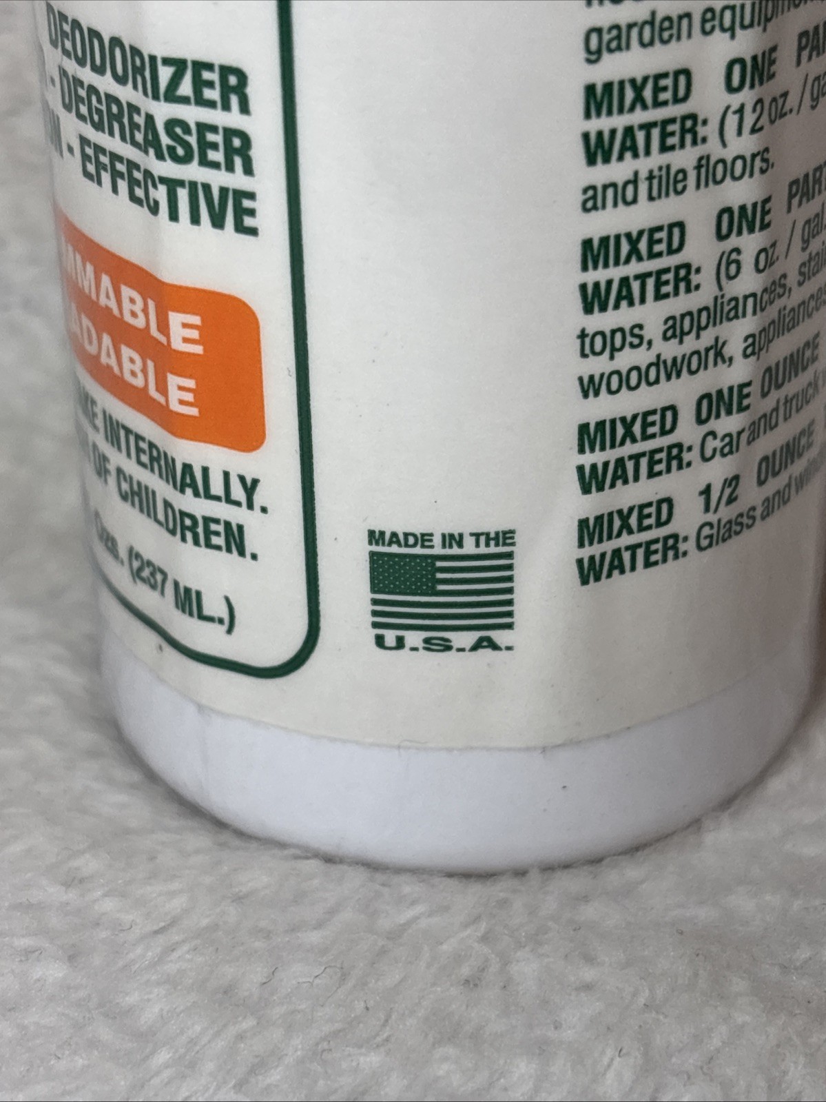 Poof Citrus All Purpose Non-Toxic Non-Flammable Biodegradable 8oz Made In USA