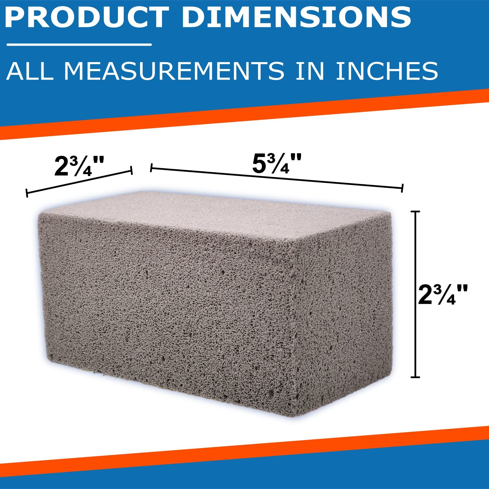 Poolwhiz Pumice Block Pumice Stone For Cleaning Pools Spas & Water Features Pool