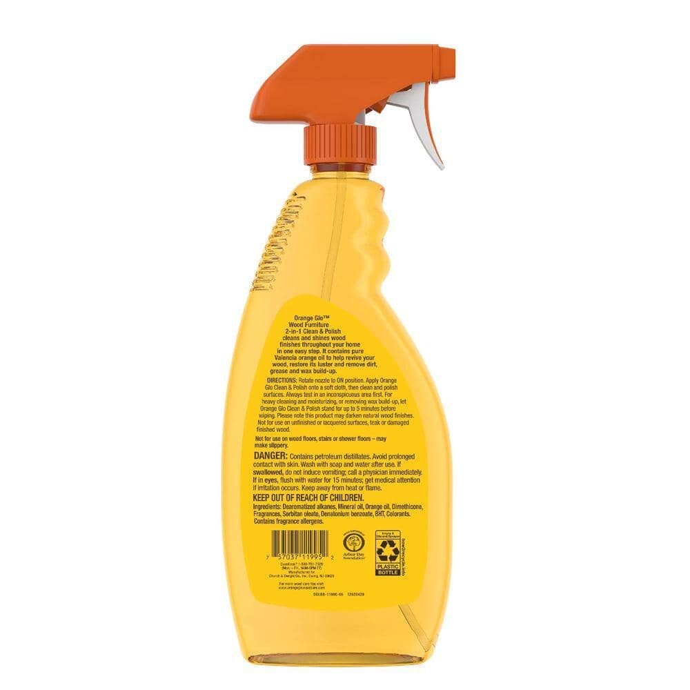 Orange Glo Wood Furniture 2-in-1 Clean and Polish Spray, 16 oz. (Free Shipping)