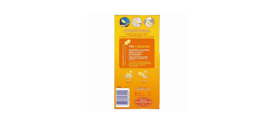 SWIFFER 003700016944 360-Degree Unscented Disposable Duster Refill – pack of 6