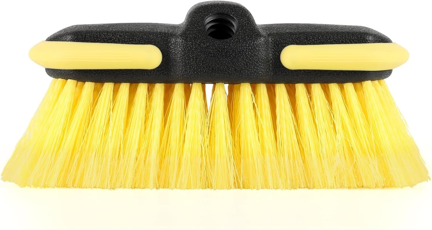 Car Wash Brush Head, Scrub Brush Attachment for Long Handle Extension Pole,Ou…