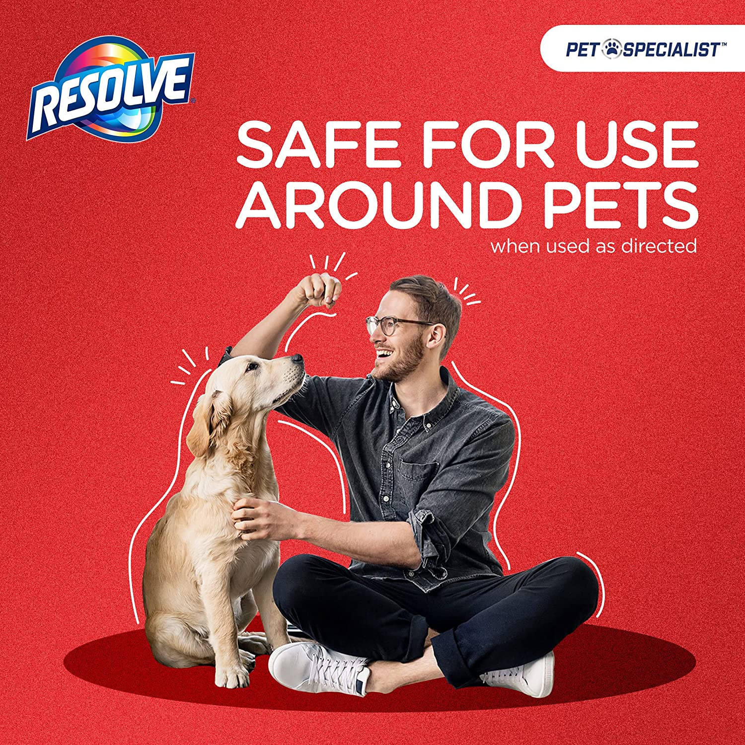 Resolve Pet Specialist Heavy Traffic Foam Carpet Cleaner 2 packs of 22oz