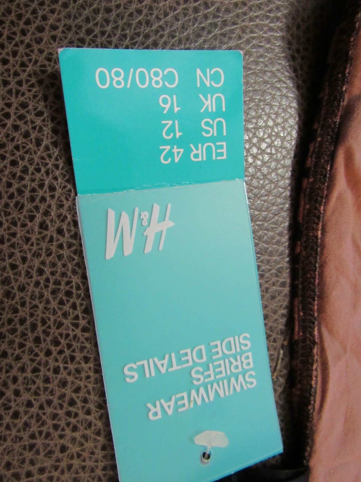 H & M SWIMWEAR BRIEFS ANIMAL PRINT BOW TIES SIZE 12 NWT POLYAMIDE ELASTANE