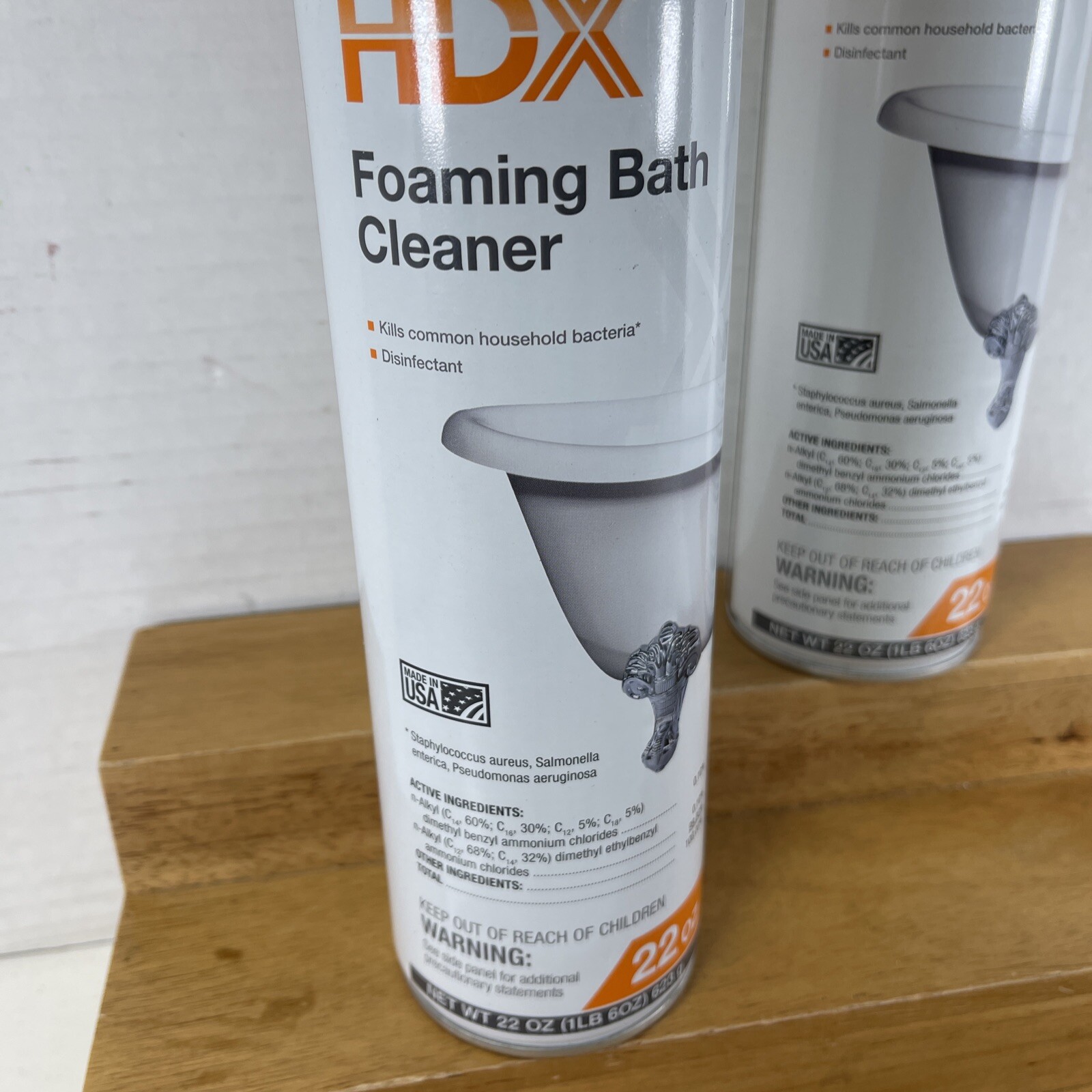 RARE LOT 2 -AmRep HOME DEPOT Foaming Bathroom Cleaner 22oz Ea PREVENTS MILDEW